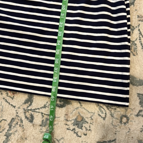 Blue & White Fit and Flair Dress - Picture 8 of 8